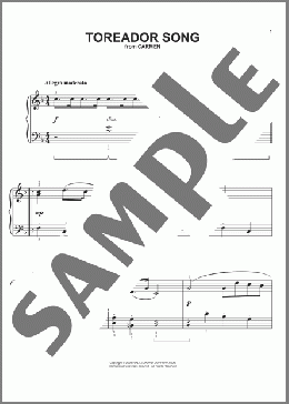 Toreador Song (from The Bad News Bears) (arr. Phillip Keveren)(Georges Bizet) 楽譜 ピアノ（ソロ） ダウンロード