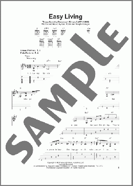Easy Living(Billie Holiday) 楽譜 ギター（ソロ） ダウンロード