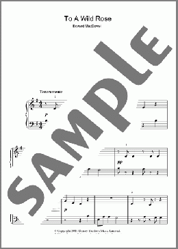 To A Wild Rose(Edward MacDowell) 楽譜 ピアノ（ソロ） ダウンロード