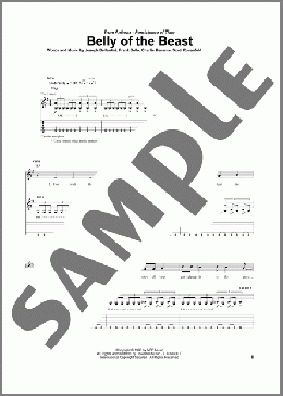 Belly Of The Beast(Anthrax) 楽譜 ギター（ソロ） ダウンロード