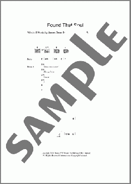 Found That Soul(Manic Street Preachers) 楽譜 ギター（コード） ダウンロード