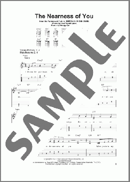 The Nearness Of You(Hoagy Carmichael) 楽譜 ギター（ソロ） ダウンロード