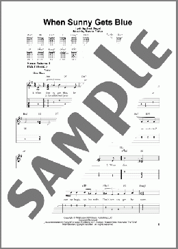 When Sunny Gets Blue(Jack Segal) 楽譜 ギター（ソロ） ダウンロード