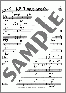 Up Jumped Spring(Freddie Hubbard) 楽譜 その他 ダウンロード
