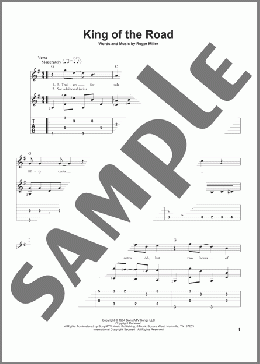 King Of The Road(Randy Travis/Roger Miller) 楽譜 ギター（その他） ダウンロード