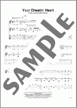 Your Cheatin' Heart(Patsy Cline/Hank Williams) 楽譜 ギター（その他） ダウンロード