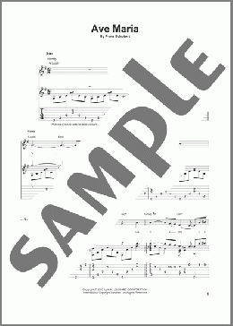 Ave Maria(Franz Schubert) 楽譜 ギター（その他） ダウンロード