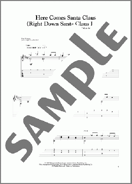 Here Comes Santa Claus (Right Down Santa Claus Lane)(Gene Autry) 楽譜 ギター（その他） ダウンロード