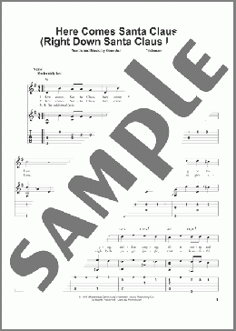 Here Comes Santa Claus (Right Down Santa Claus Lane)(Gene Autry) 楽譜 ギター（その他） ダウンロード