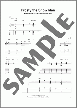 Frosty The Snow Man(Gene Autry) 楽譜 ギター（その他） ダウンロード
