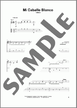 Mi Caballo Blanco (My White Horse)(Chilean Folksong) 楽譜 ギター（その他） ダウンロード