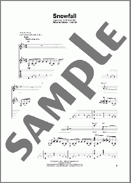 Snowfall(Tony Bennett) 楽譜 ギター（その他） ダウンロード