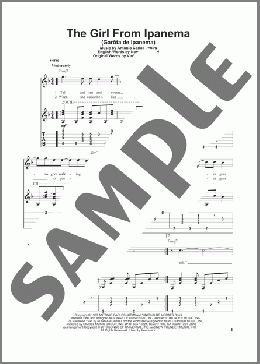 The Girl From Ipanema (Garota De Ipanema)(Antonio Carlos Jobim) 楽譜 ギター（その他） ダウンロード