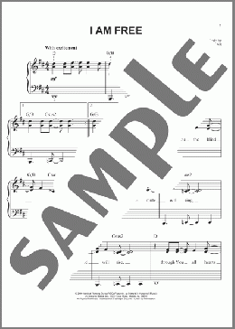 I Am Free(Newsboys/Jon Egan) 楽譜 ピアノ（ソロ） ダウンロード