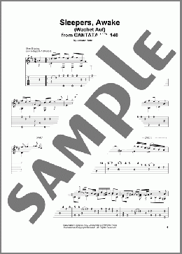 Sleepers, Awake (Wachet Auf)(Johann Sebastian Bach) 楽譜 ギター（その他） ダウンロード