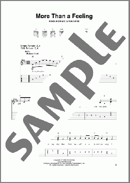 More Than A Feeling(Boston) 楽譜 ギター（ソロ） ダウンロード