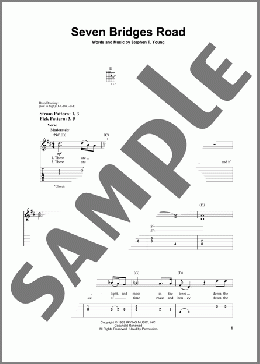 Seven Bridges Road(Eagles) 楽譜 ギター（ソロ） ダウンロード