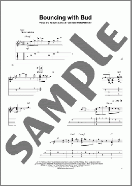 Bouncing With Bud(Bud Powell) 楽譜 ギター（その他） ダウンロード