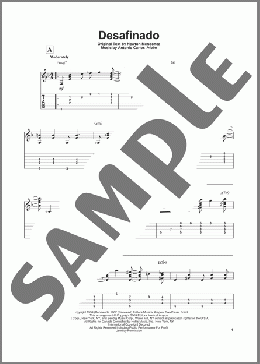 Desafinado(Antonio Carlos Jobim) 楽譜 ギター（その他） ダウンロード