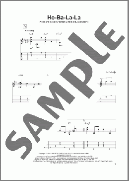 Ho-Ba-La-La(Norman Gimbel) 楽譜 ギター（その他） ダウンロード