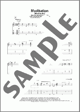 Meditation (Meditacao)(Antonio Carlos Jobim) 楽譜 ギター（その他） ダウンロード