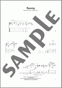 Sunny(Bobby Hebb) 楽譜 ギター（その他） ダウンロード
