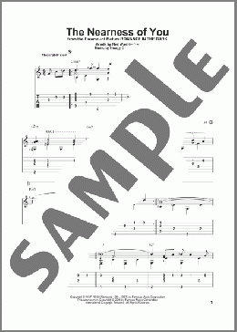 The Nearness Of You(Hoagy Carmichael) 楽譜 ギター（その他） ダウンロード