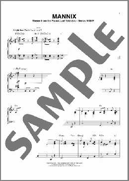 Mannix(Lalo Schifrin) 楽譜 ピアノ（ソロ） ダウンロード