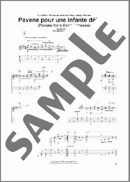 Pavane Pour Une Infante Defunte (Pavane For A Dead Princess)(Maurice Ravel/Angel Romero) 楽譜 ギター（その他） ダウンロード