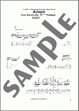 Adagio(Ludwig Van Beethoven/Angel Romero) 楽譜 ギター（その他） ダウンロード