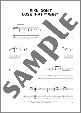 Rikki Don't Lose That Number(Steely Dan) 楽譜 ギター（その他） ダウンロード