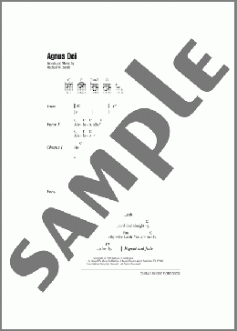 Agnus Dei(Michael W. Smith) 楽譜 ギター（コード） ダウンロード