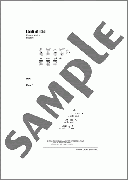 Lamb Of God(Twila Paris) 楽譜 ギター（コード） ダウンロード