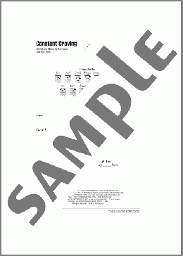 Constant Craving(k.d. lang) 楽譜 ギター（コード） ダウンロード