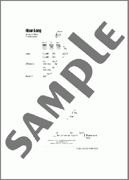 How Long(Ace) 楽譜 ギター（コード） ダウンロード