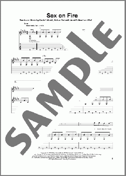 Sex On Fire(Kings Of Leon) 楽譜 ギタースコア ダウンロード