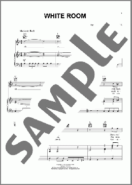 White Room(Cream) 楽譜 ピアノ & ボーカル & ギター ダウンロード