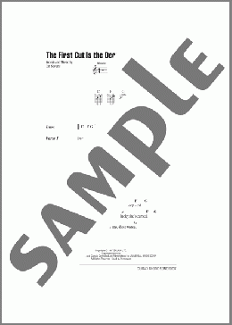 The First Cut Is The Deepest(Cat Stevens/Rod Stewart/Sheryl Crow) 楽譜 ギター（コード） ダウンロード