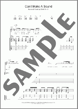 Can't Make A Sound(Elliott Smith) 楽譜 ギター（ソロ） ダウンロード