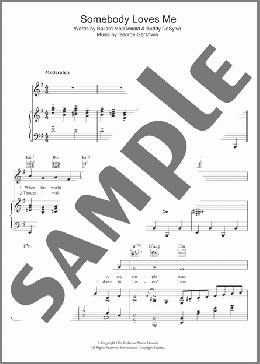 Somebody Loves Me(George Gershwin) 楽譜 ピアノ & ボーカル & ギター ダウンロード