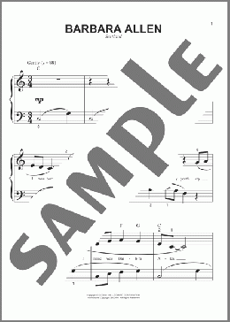 Barbara Allen (arr. Phillip Keveren)(Traditional English Ballad) 楽譜 ピアノ（ソロ） ダウンロード