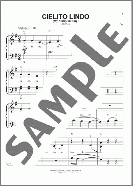 Cielito Lindo (My Pretty Darling) (arr. Phillip Keveren)(C. Fernandez) 楽譜 ピアノ（ソロ） ダウンロード