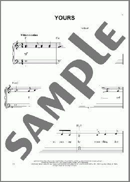 Yours(Steven Curtis Chapman) 楽譜 ピアノ（ソロ） ダウンロード