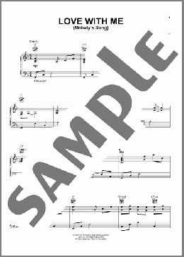 Love With Me (Melody's Song)(Keith Green) 楽譜 ピアノ & ボーカル & ギター ダウンロード