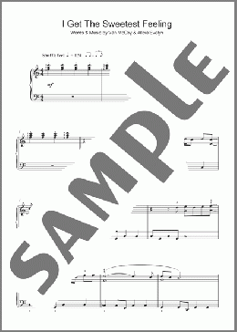 I Get The Sweetest Feeling(Jackie Wilson) 楽譜 ピアノ（ソロ） ダウンロード