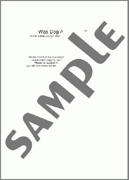 Was Dog A Doughnut?(Cat Stevens) 楽譜 ギター（コード） ダウンロード