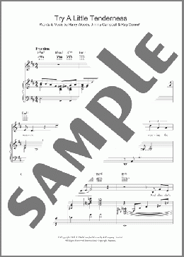 Try A Little Tenderness(Michael Buble) 楽譜 その他 ダウンロード