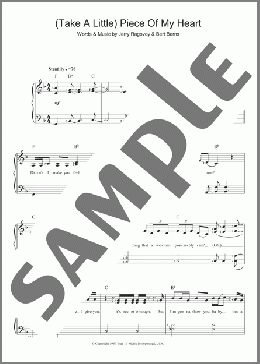 (Take A Little) Piece Of My Heart(Erma Franklin) 楽譜 ピアノ（ソロ） ダウンロード