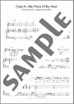 (Take A Little) Piece Of My Heart(Erma Franklin) 楽譜 ピアノ（ソロ） ダウンロード