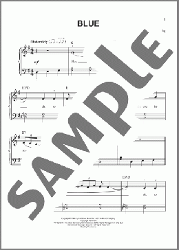 Blue(LeAnn Rimes) 楽譜 ピアノ（ソロ） ダウンロード
